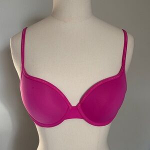 Victoria's Secret T-shirt Pushup Bra Full Coverage Pink Size 32C